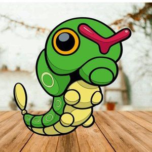 Pokémon Caterpie Custom Vinyl Decal Ships Fast! Fundraiser For Ukraine